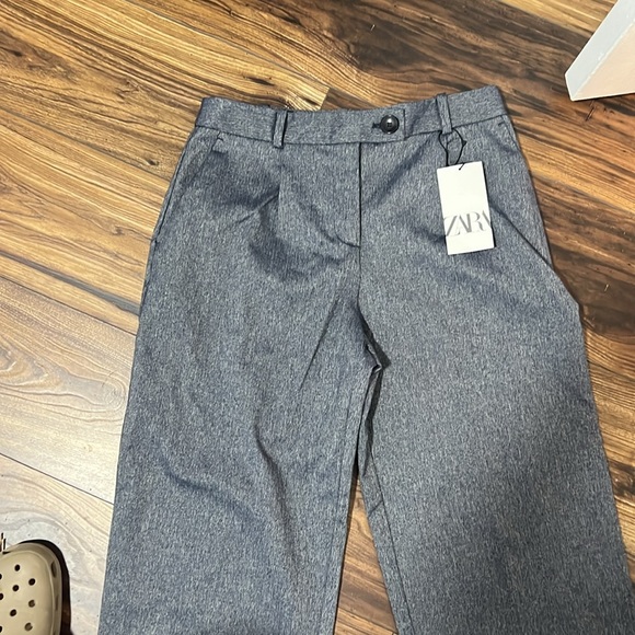 Zara NWT blue gray pants, size m - Picture 3 of 6